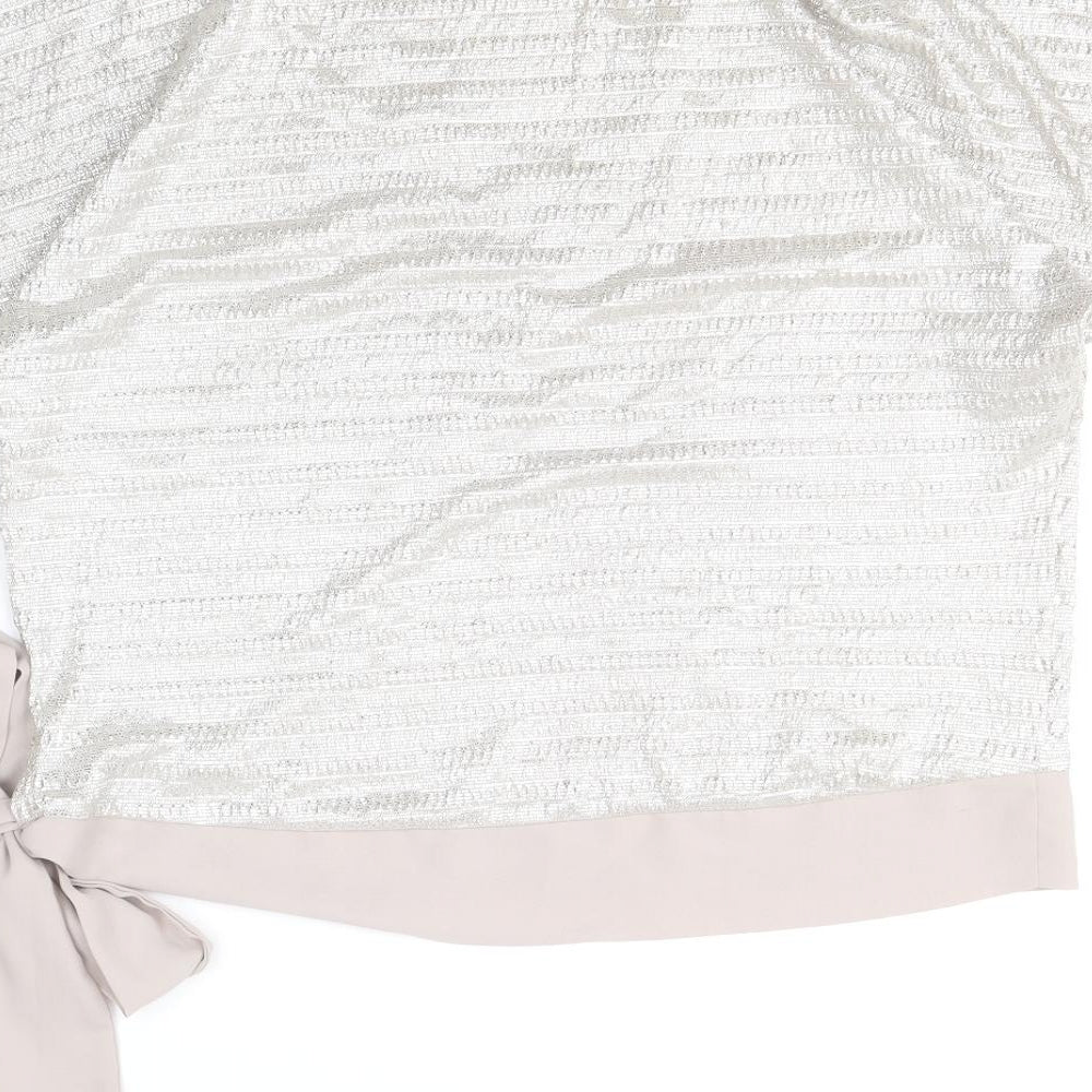 Womens UK Size S Oasis Gold Basic Blouse
