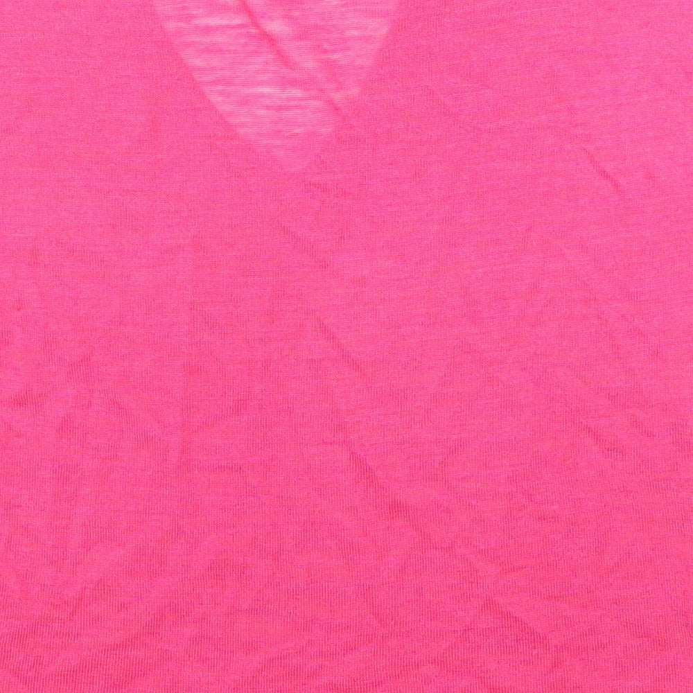 Womens UK Size 8 NEXT Pink Basic T-Shirt