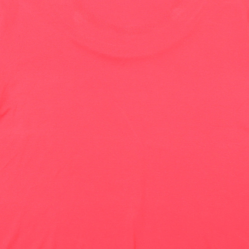 Womens UK Size L BM Red Basic T-Shirt