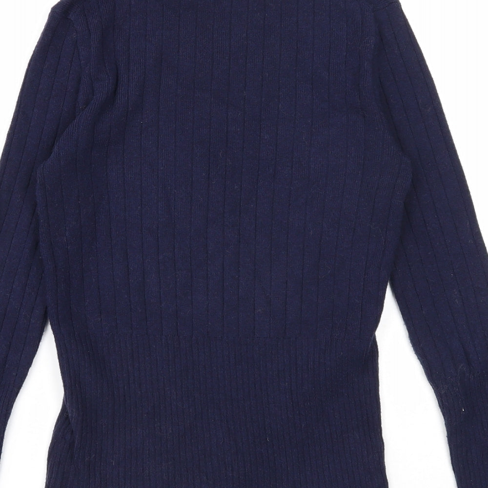 Womens UK Size 6 Marks and Spencer Blue Pullover Jumper
