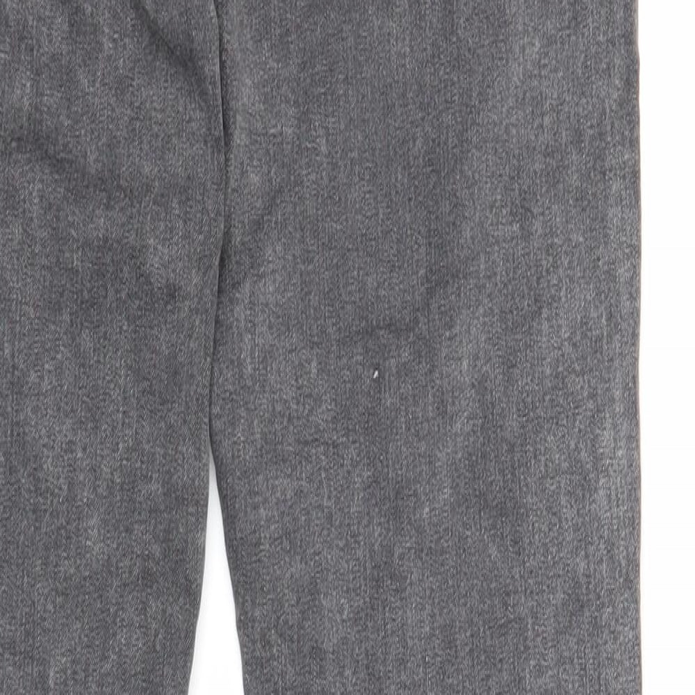 Topshop Womens Grey Cotton Skinny Jeans Size 28 in L32 in Regular Zip