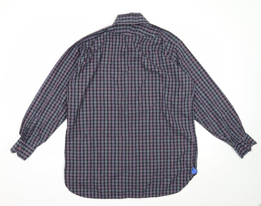 Mens UK Size L Haines & Bonner Black Button-Up Long Sleeve Casual Shirt