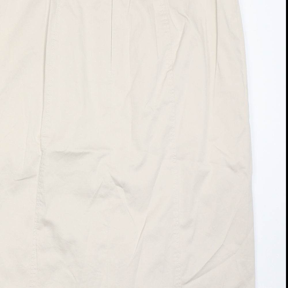 Basler Womens Beige Polyester Straight & Pencil Skirt Size 35 in Zip