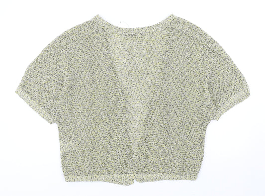 Atmopshere Womens Yellow V-Neck Cotton Shrug Jumper Size M