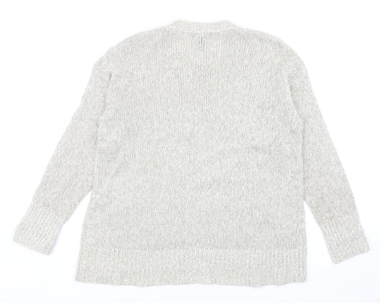 Womens UK Size S New Look Grey Pullover Jumper