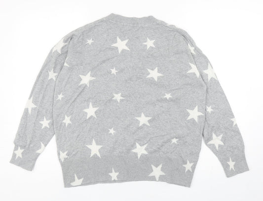 Womens UK Size M Marks and Spencer Grey Pullover Jumper