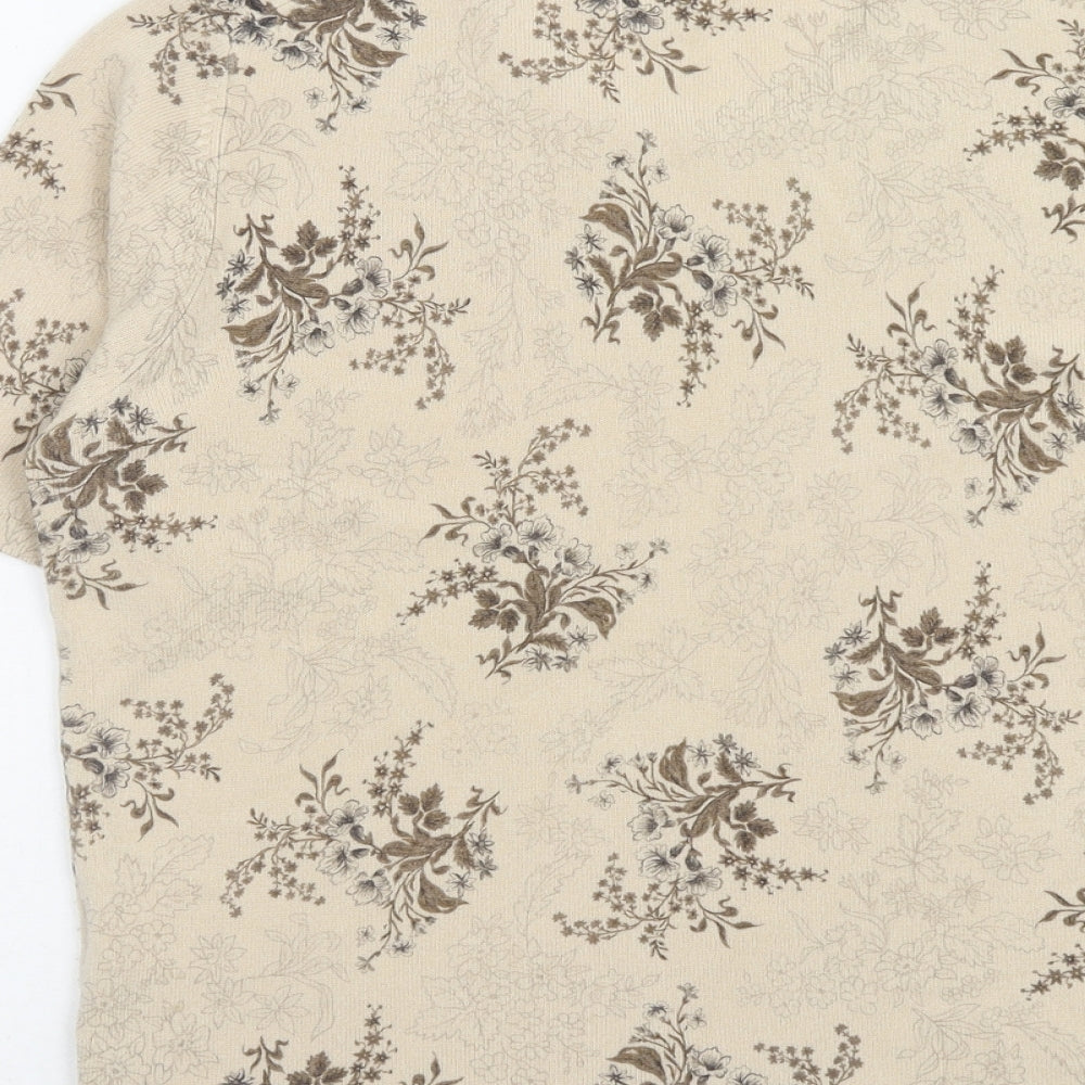 Womens UK Size 16 Marks and Spencer Beige Pullover Jumper
