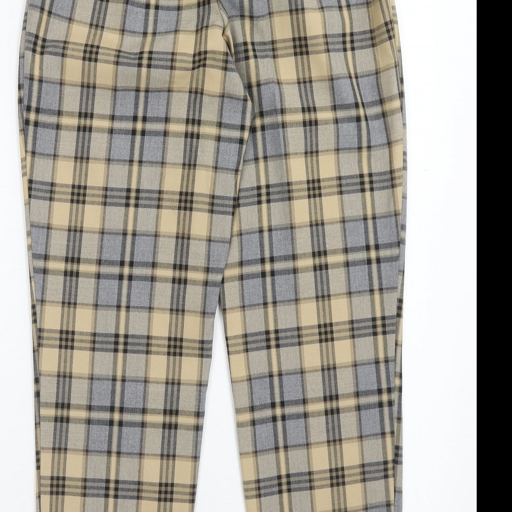 Primark Womens Multicoloured Geometric Polyester Trousers Size 8 Regular