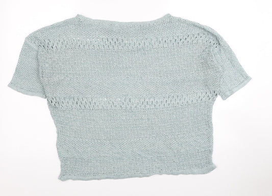 Womens UK Size L EDC Blue Pullover Jumper