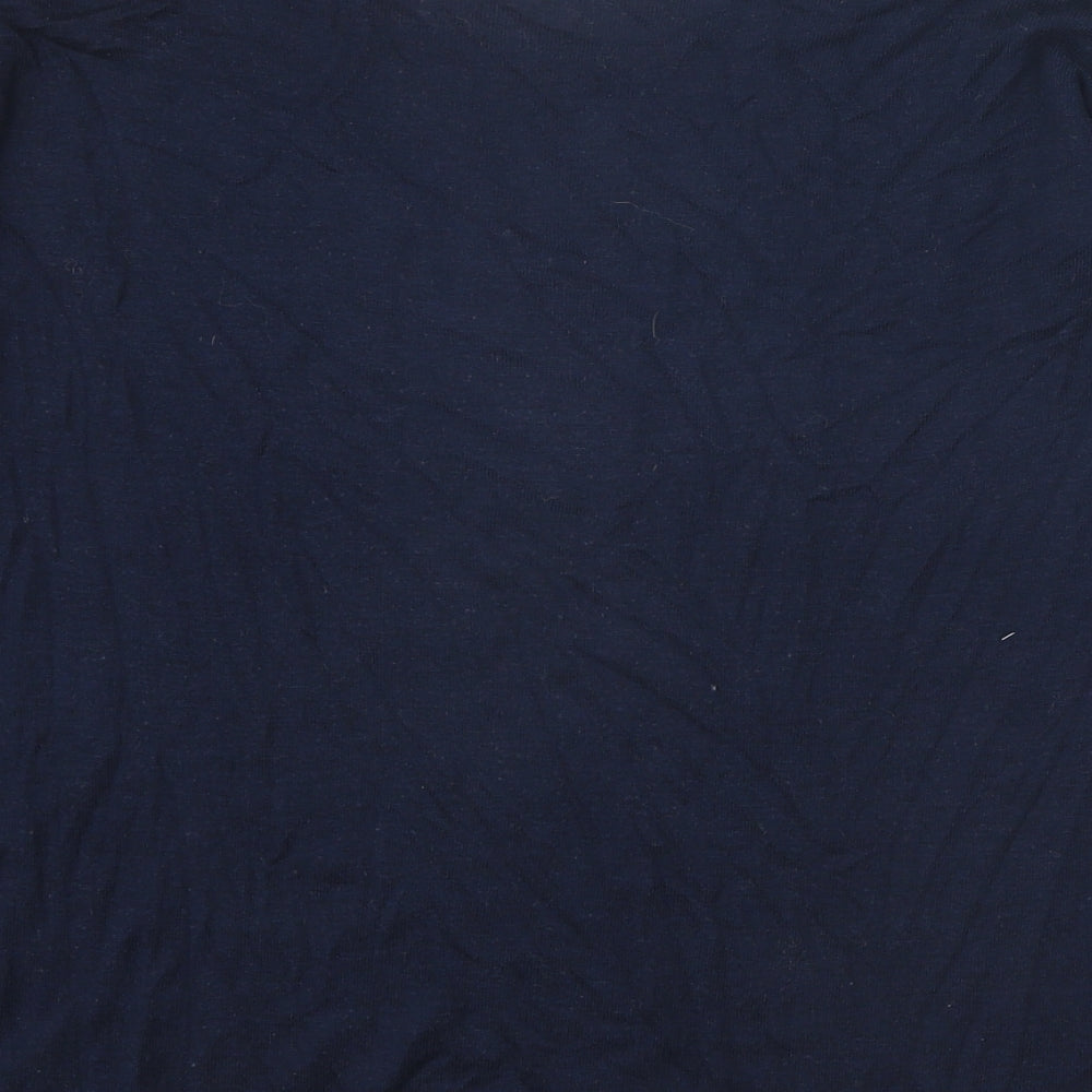 T.R. Pern Womens Blue Boat Neck Acrylic Pullover Jumper Size XS