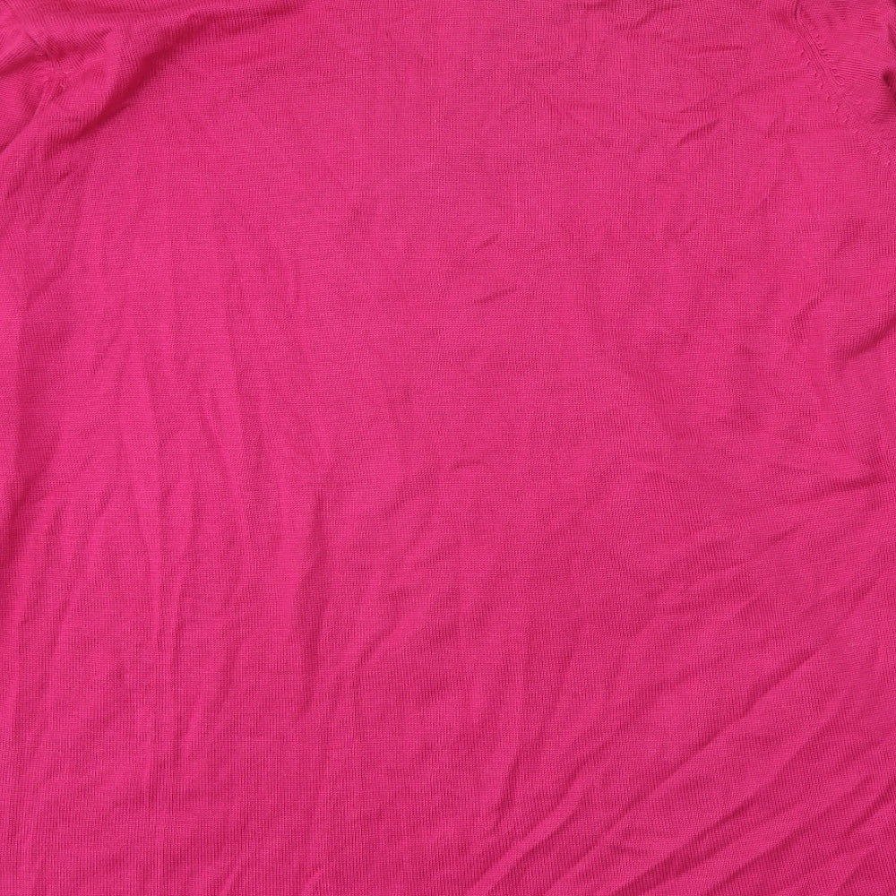 Womens UK Size 12 Agenda Pink Pullover Jumper