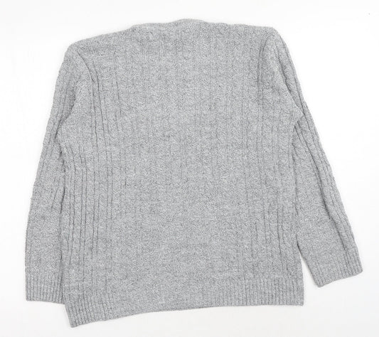 Womens UK Size S Preworn Grey Pullover Jumper