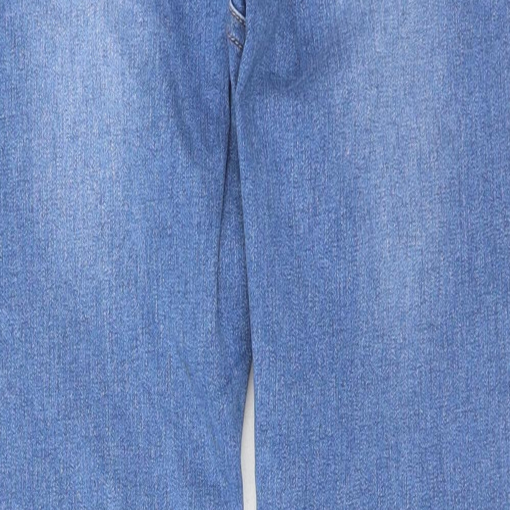 SheIn Womens Blue Cotton Skinny Jeans Size L Regular Button