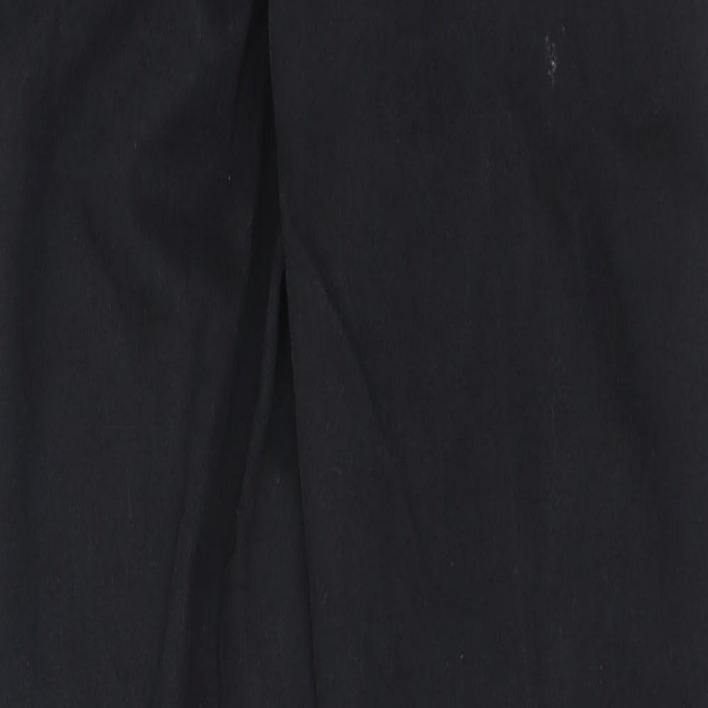 Topshop Womens Black Cotton Skinny Jeans Size 26 in Regular Zip