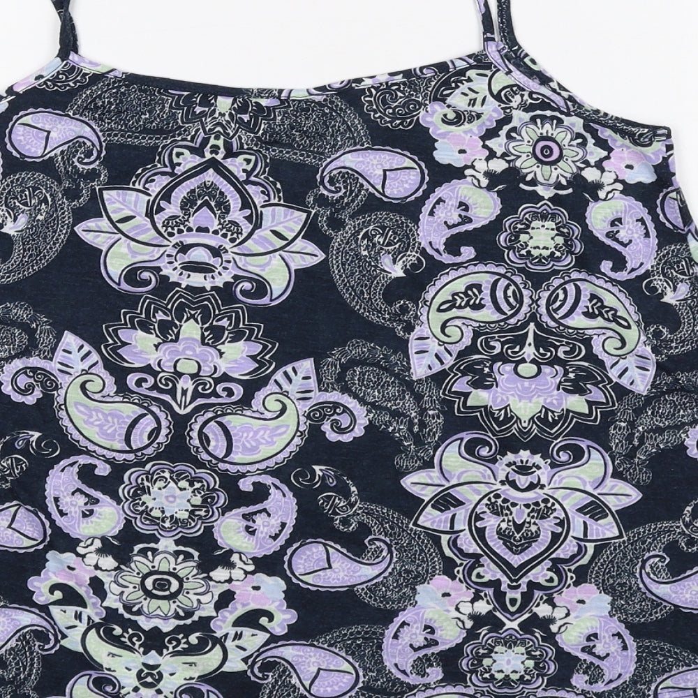 Womens UK Size 12 Dorothy Perkins Multicoloured Basic Tank