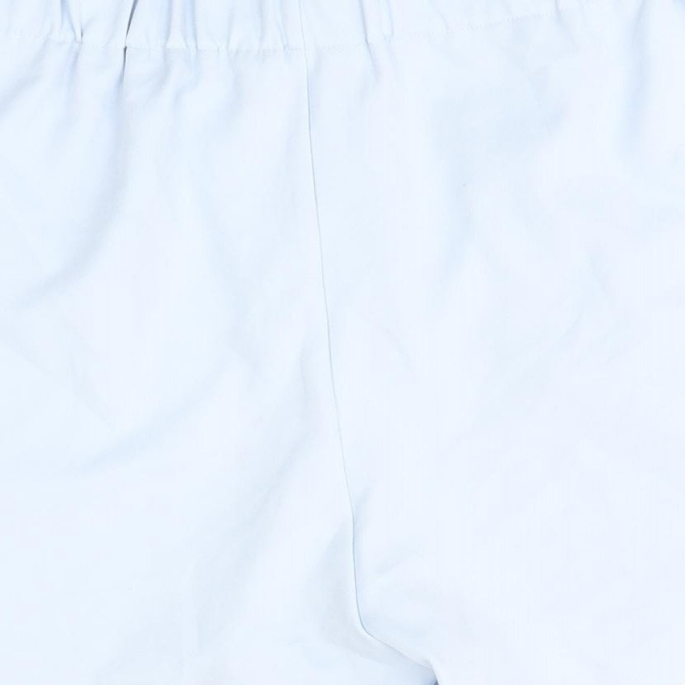 Select Womens Blue Polyester Chino Shorts Size 14 Regular Zip