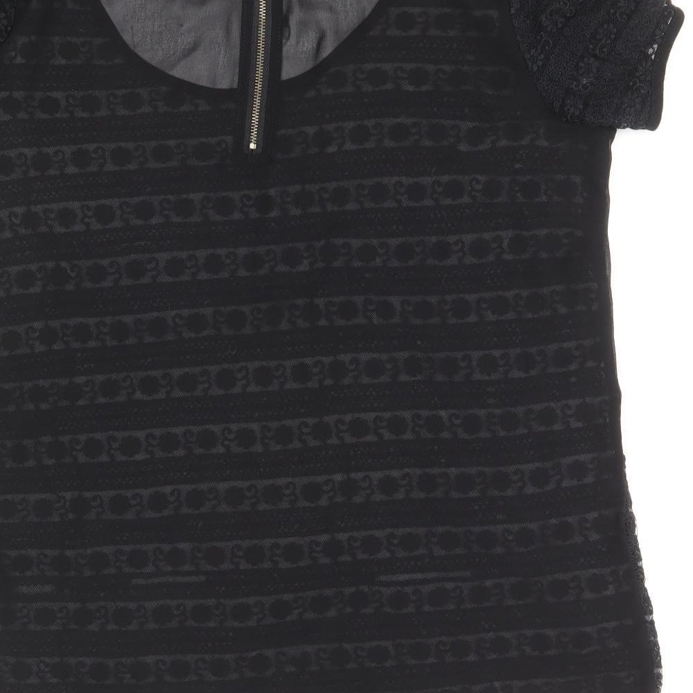 Womens UK Size 10 Select Black Basic Blouse