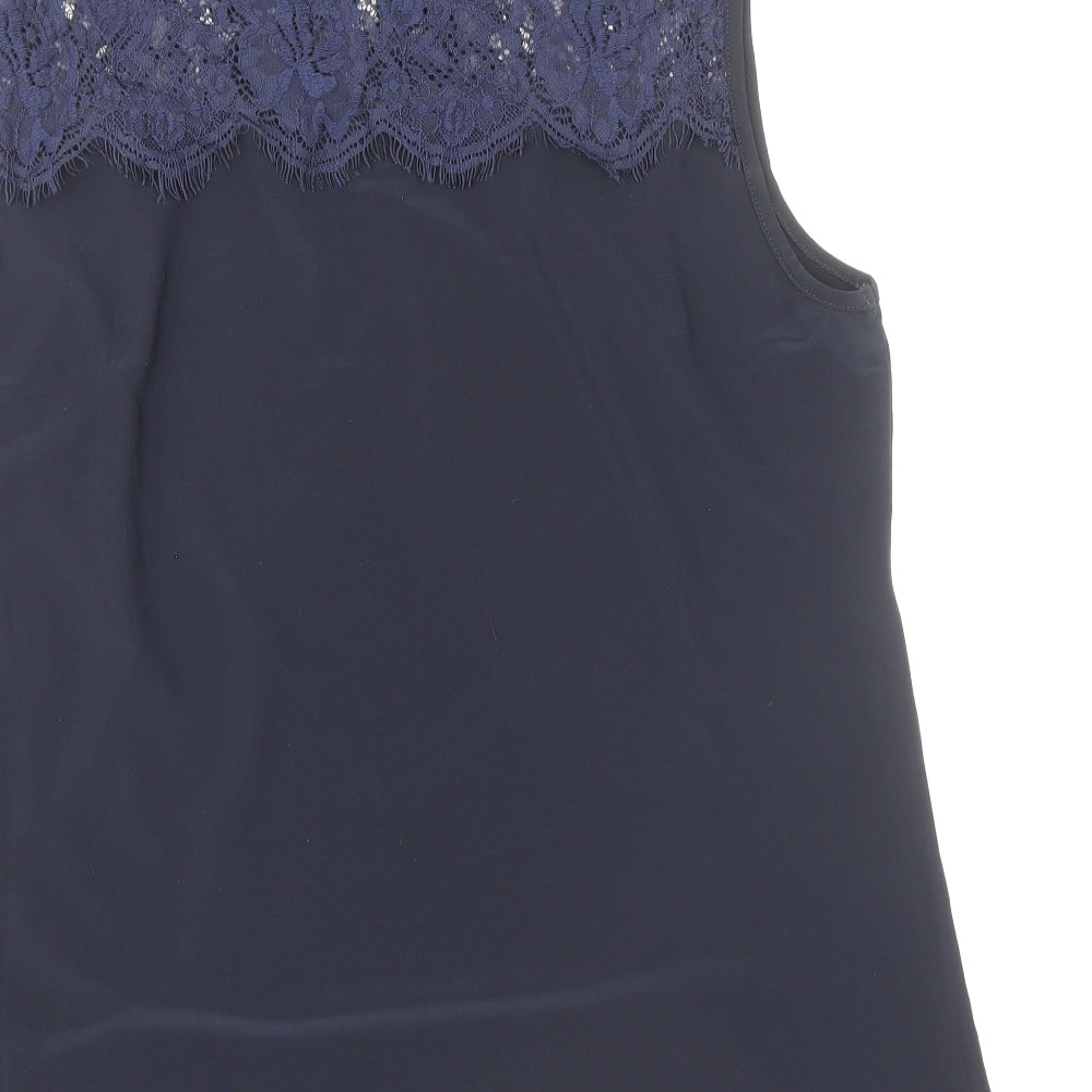 Womens UK Size 16 Julipa Blue Basic Tank