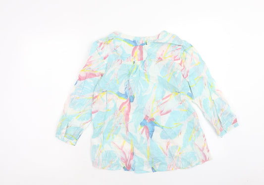 Womens UK Size 10 DASH Blue Basic Blouse