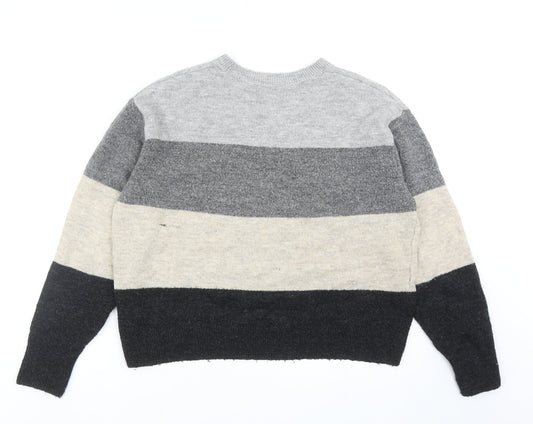 Womens UK Size XS H&M Multicoloured Pullover Jumper