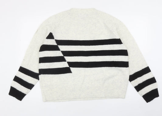 Womens UK Size M Marks and Spencer Ivory Pullover Jumper