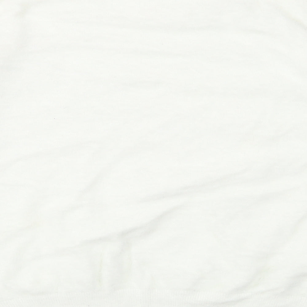 Womens UK Size M NEXT White Pullover Jumper