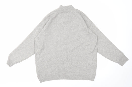Primark Womens Grey High Neck Polyester Pullover Jumper Size 14