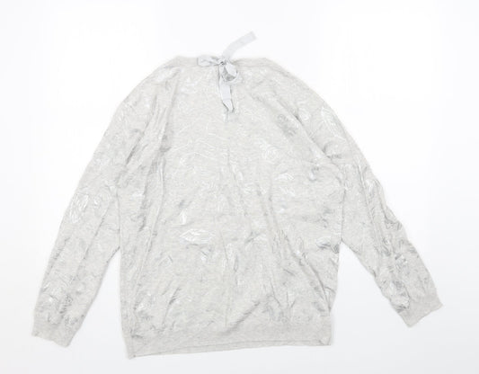 Womens UK Size 14 RJR.John Rocha Grey Pullover Jumper