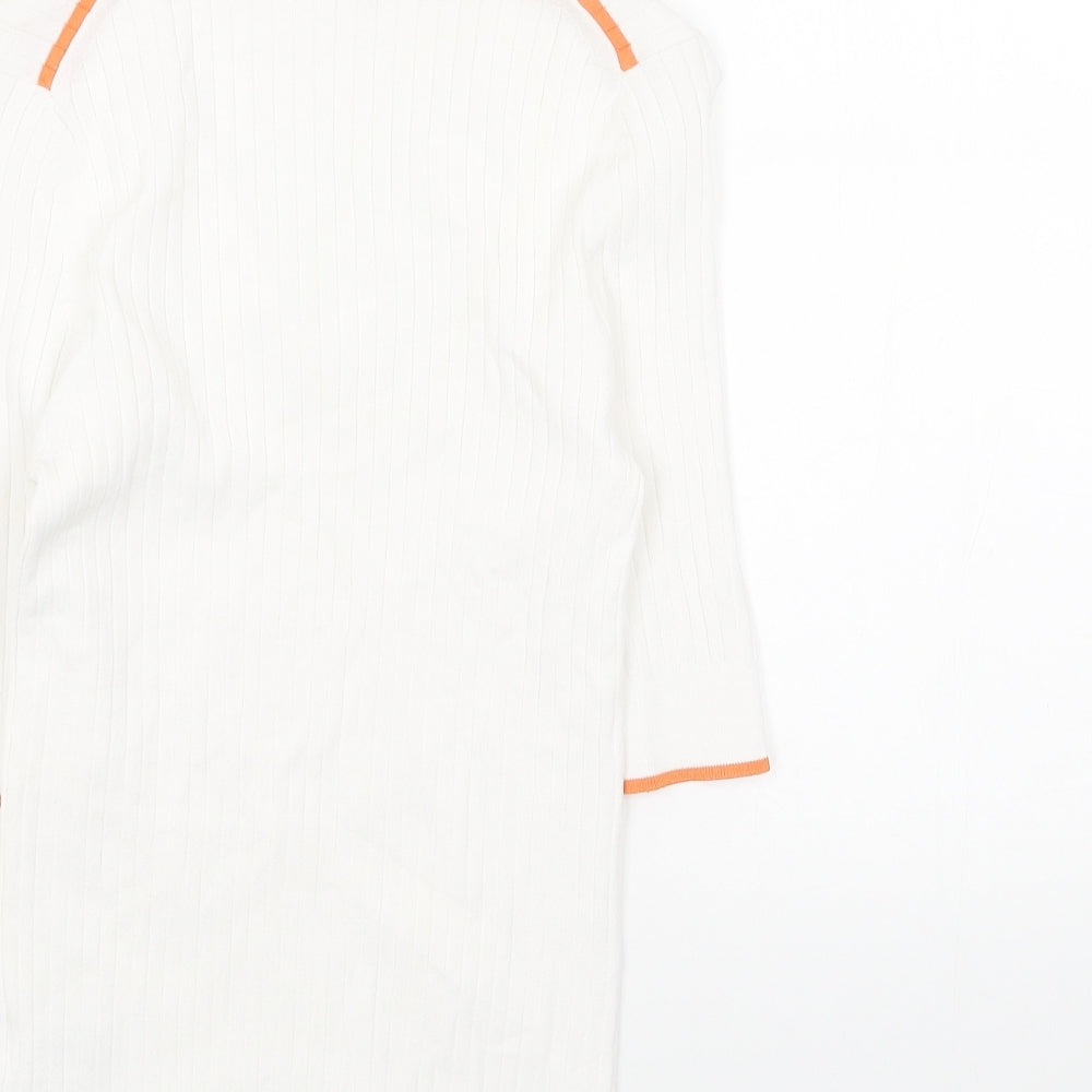 Womens UK Size 8 Marks and Spencer White Pullover Jumper
