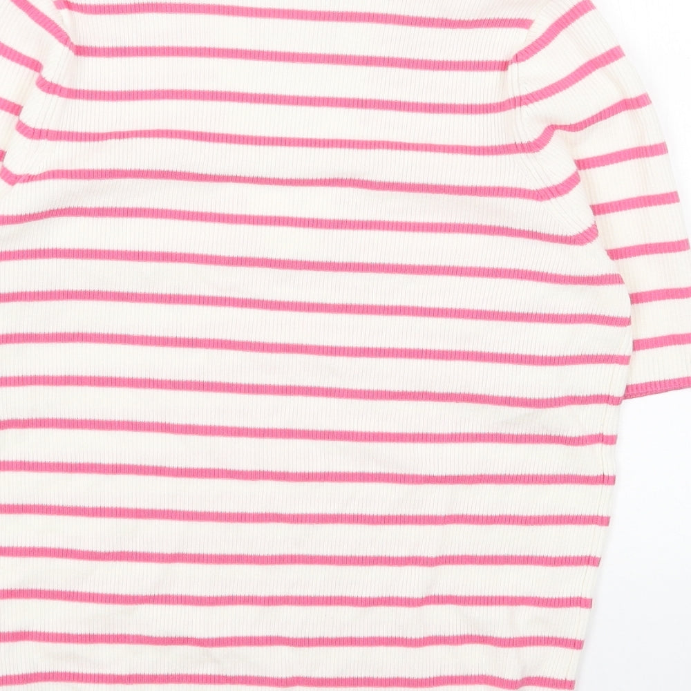 Womens UK Size M Marks and Spencer Pink Pullover Jumper