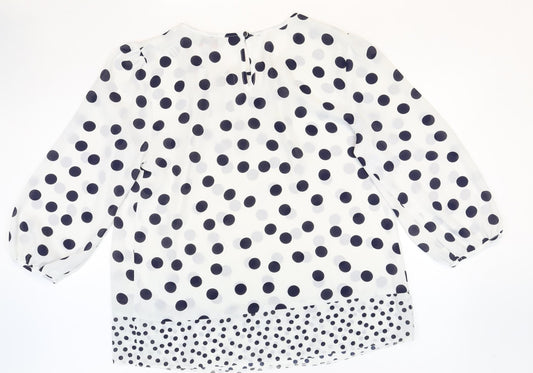 Womens UK Size 10 BIllie & Blossom White Basic Blouse