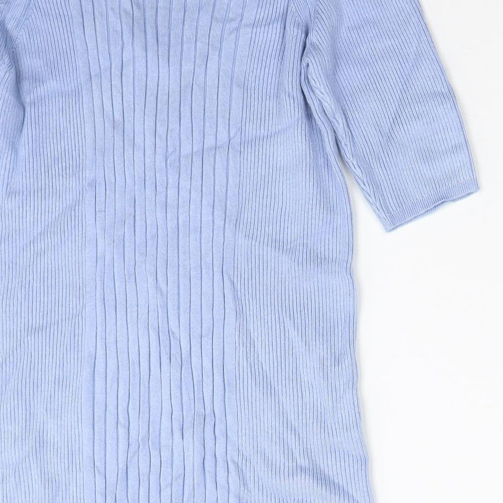 Womens UK Size M Marks and Spencer Blue Pullover Jumper