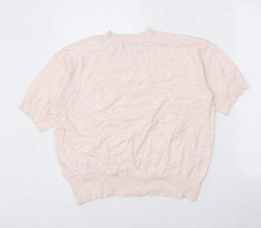 Womens UK Size M Marks and Spencer Pink Pullover Jumper
