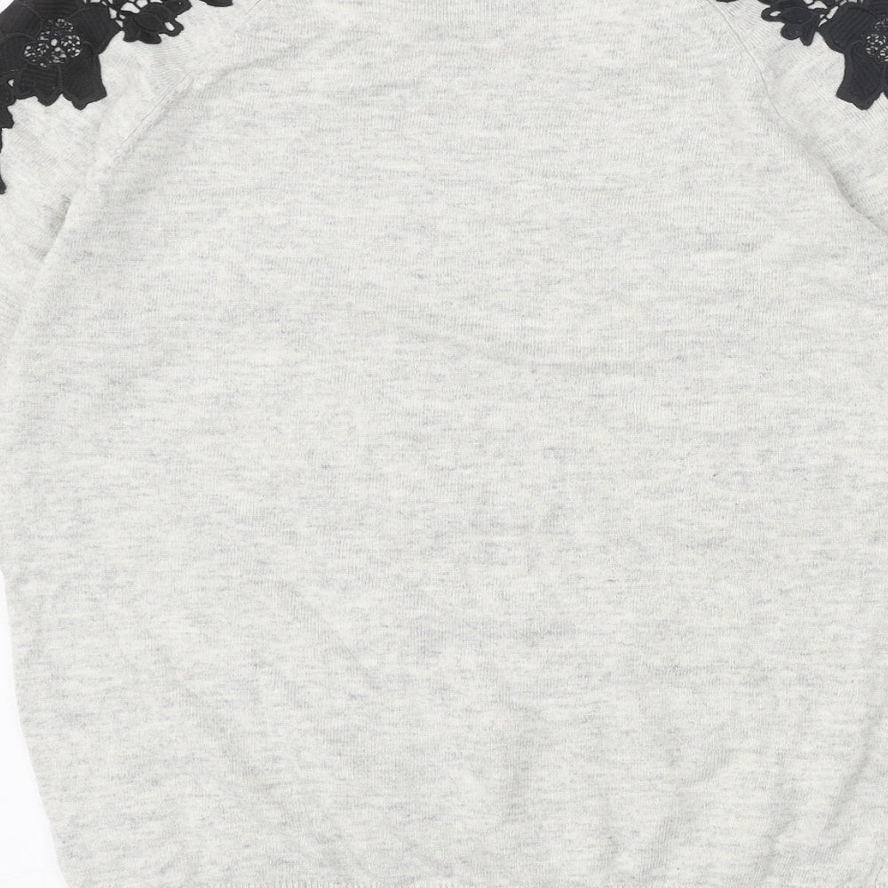 Womens UK Size 12 Wallis Grey Pullover Jumper