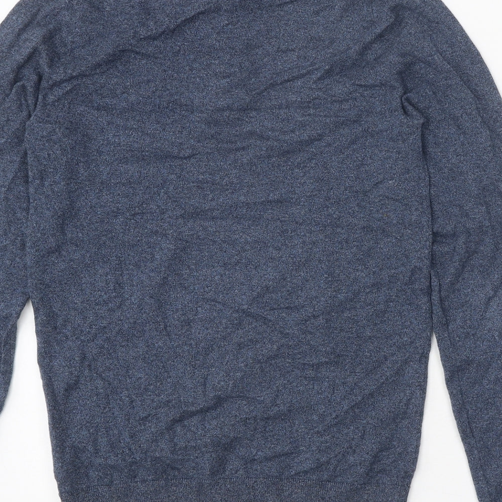 NEXT Mens Blue Cotton Polo Size XS Collared Button