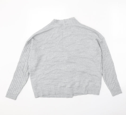 Womens UK Size 8 ASOS Grey Cardigan Jumper