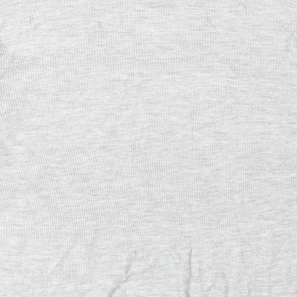 Womens UK Size S H&M Grey Basic T-Shirt