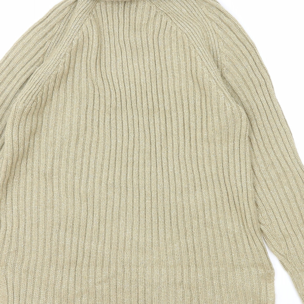 Womens UK Size S Marks and Spencer Beige Pullover Jumper