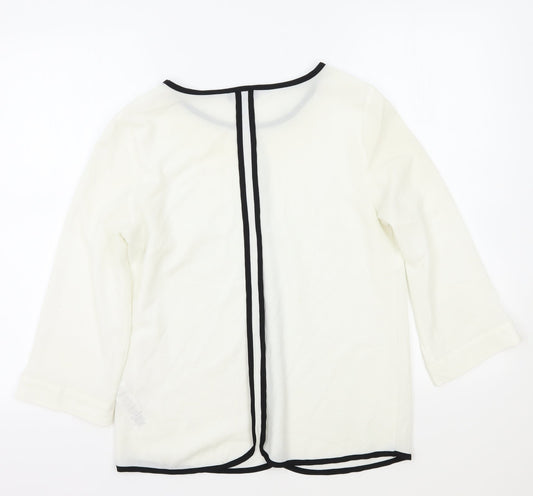 Womens UK Size S Wallis White Basic Blouse