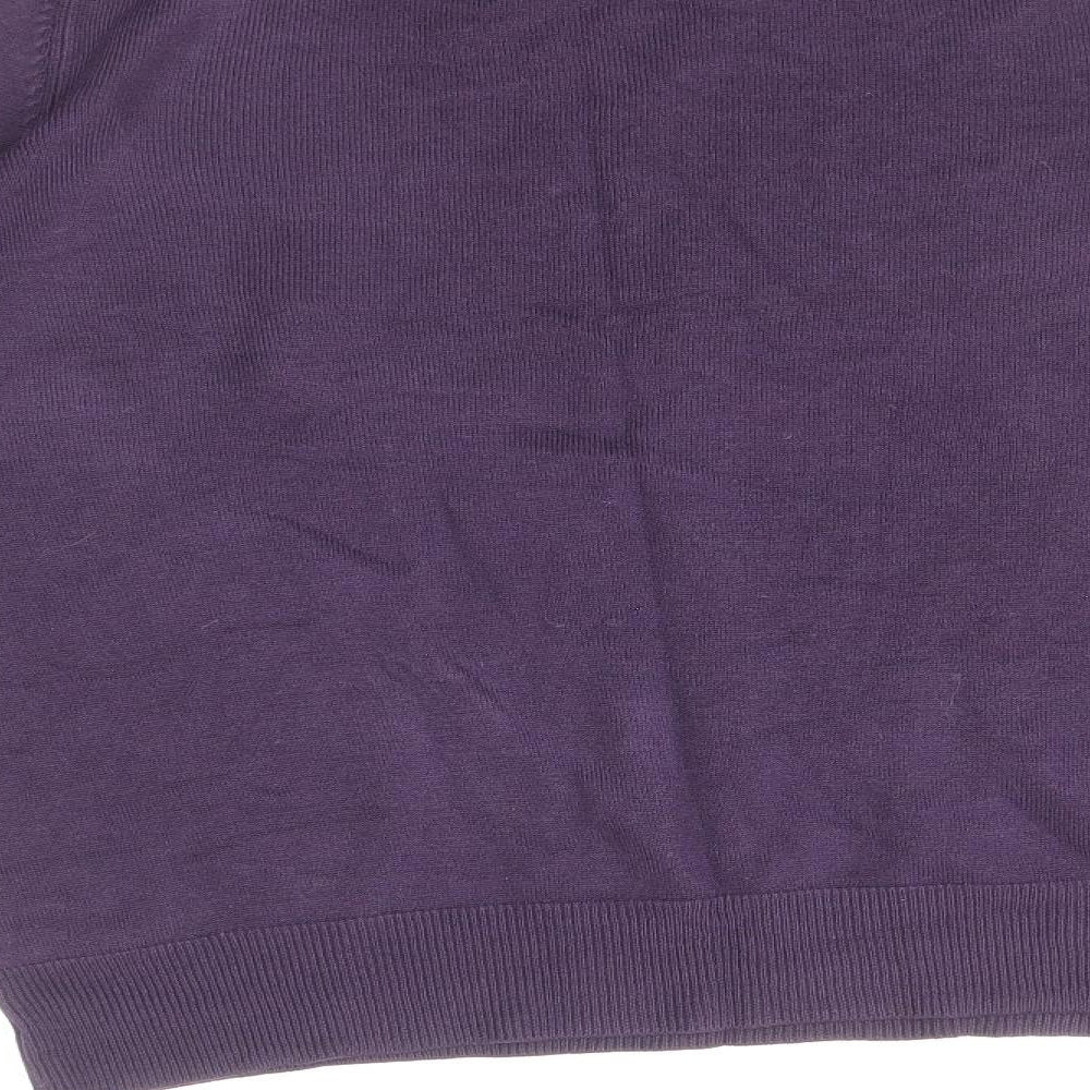 Womens UK Size 12 Marks and Spencer Purple Pullover Jumper