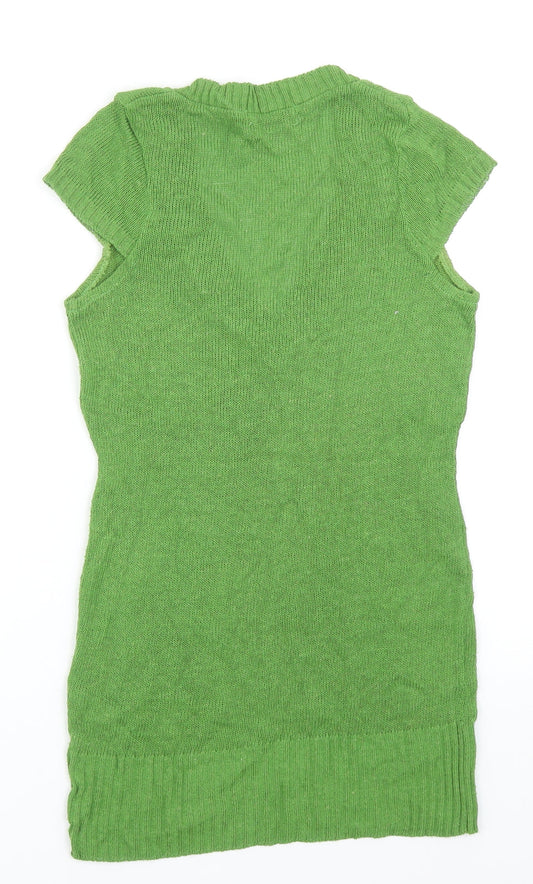 Womens UK Size 10 Topshop Green Pullover Jumper