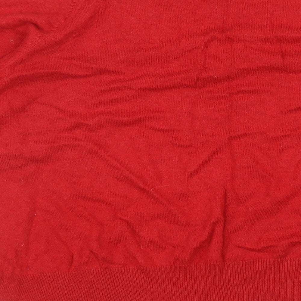 Womens UK Size 14 Marks and Spencer Red Pullover Jumper