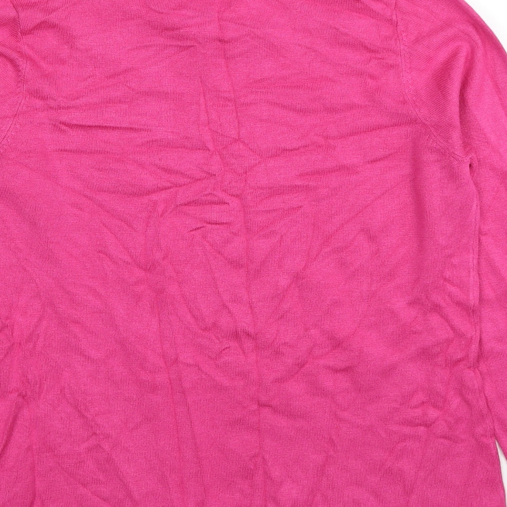 Womens UK Size M Sarah Hamilton Pink Pullover Jumper