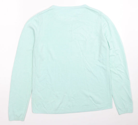 Womens UK Size 10 Marks and Spencer Blue Pullover Jumper