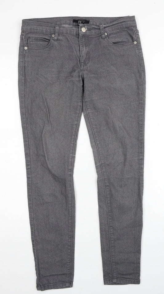 Forever 21 Womens Grey Cotton Skinny Jeans Size 27 in Regular Zip
