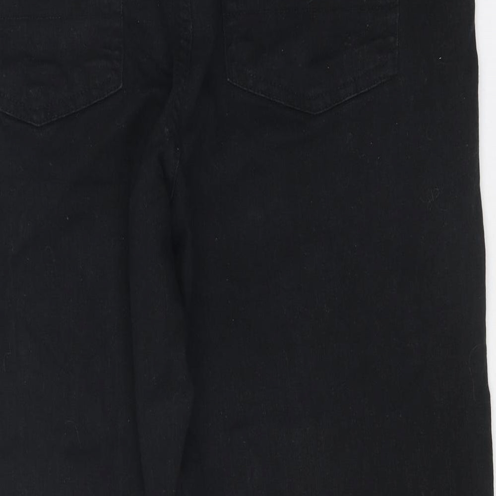 Pegasus Womens Black Cotton Straight Jeans Size 34 in Regular Zip