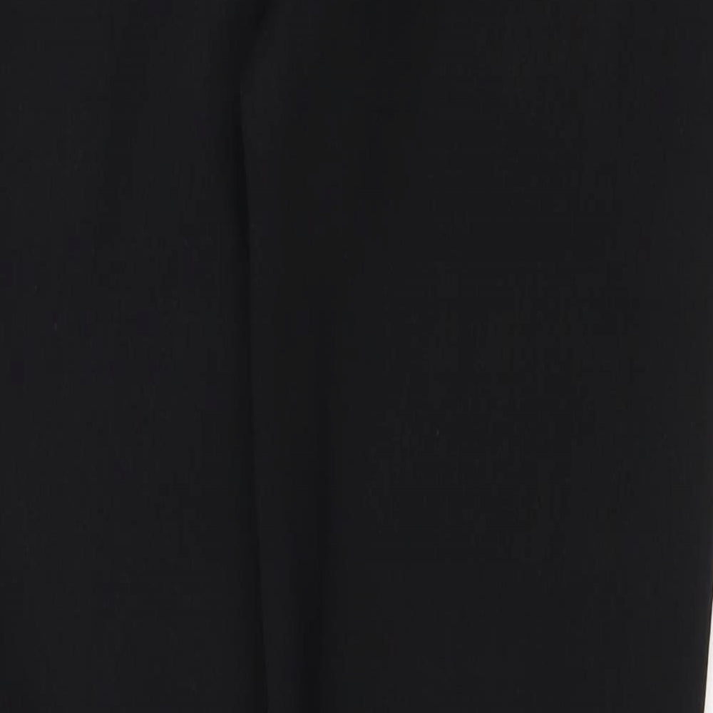 Womens UK Size S Preworn Regular Fit Black Trousers