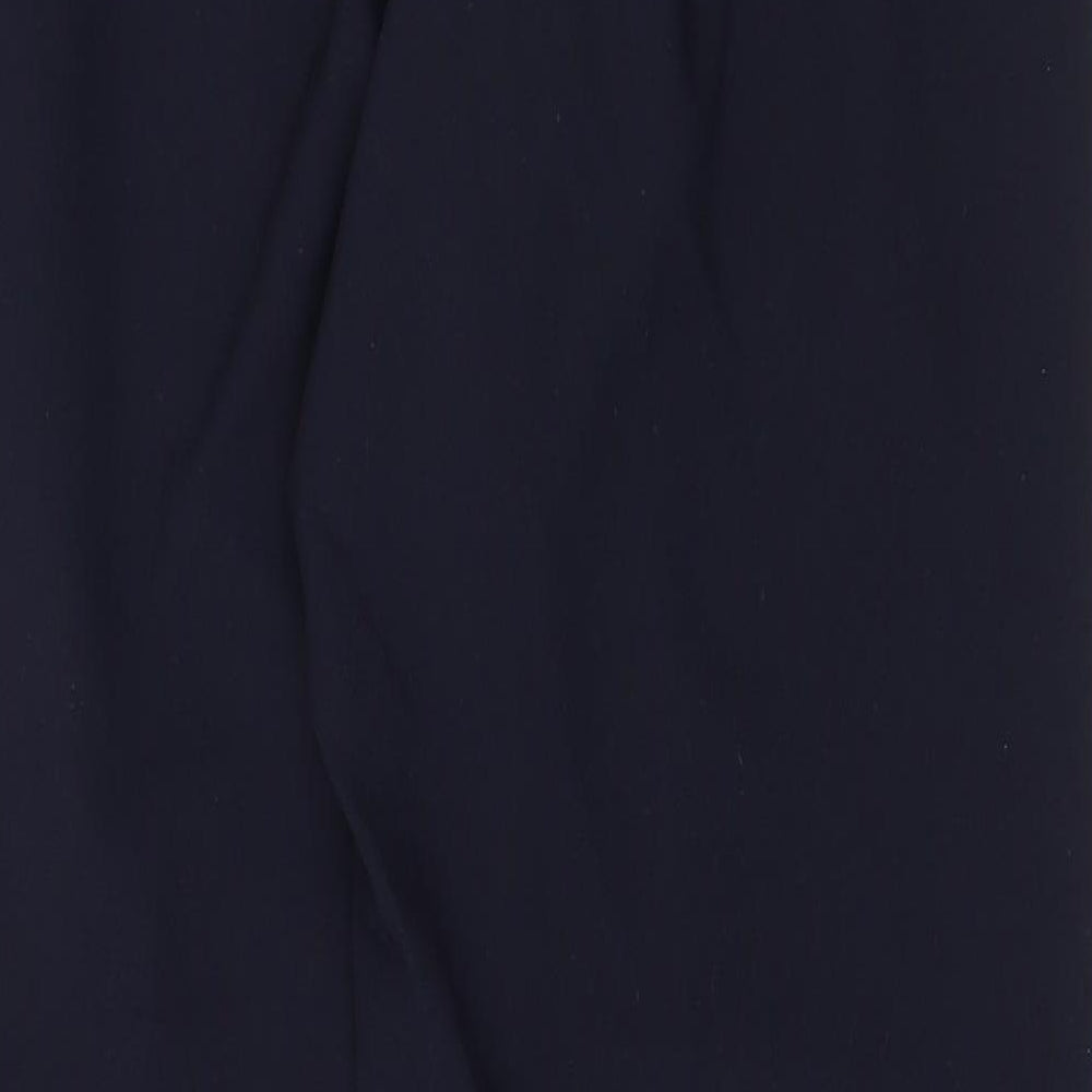 Marks and Spencer Mens Blue Polyester Dress Pants Trousers Size 32 in Regular Zip