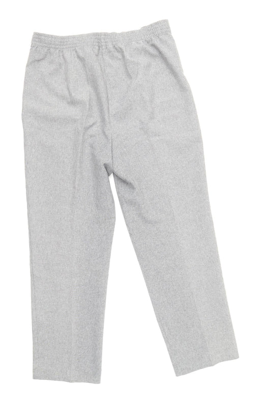 Bonmarché Womens Grey Polyester Trousers Size 12 Regular