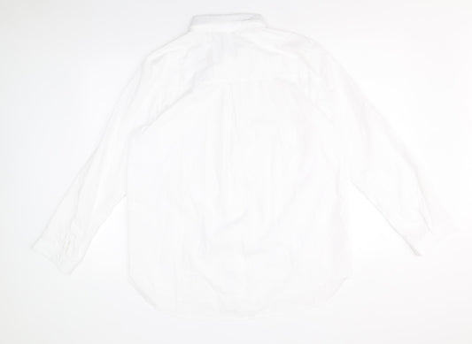 Mens UK Collar Size XL Cong Fan Smart White Dress Shirt